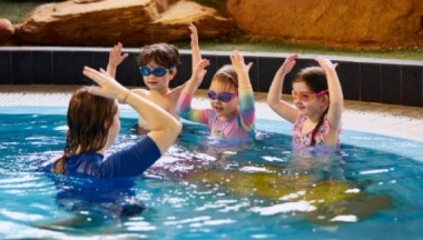 Children in a Learn to Swim Class