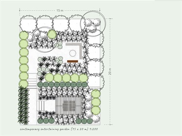 Entertaining area design for bandicoot garden