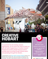 Creative Hobart e-news - December 2014 edition