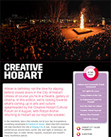 Creative Hobart e-news - July 2015 edition