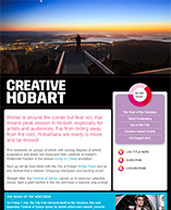 Creative Hobart e-news - Winter 2017 edition
