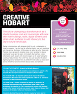Creative Hobart e-news - Spring 2019 edition