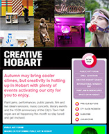 Creative Hobart e-news - March 2020 edition