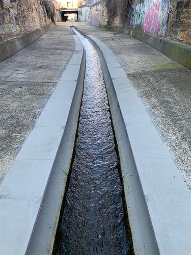 Hobart Rivulet replaced channel
