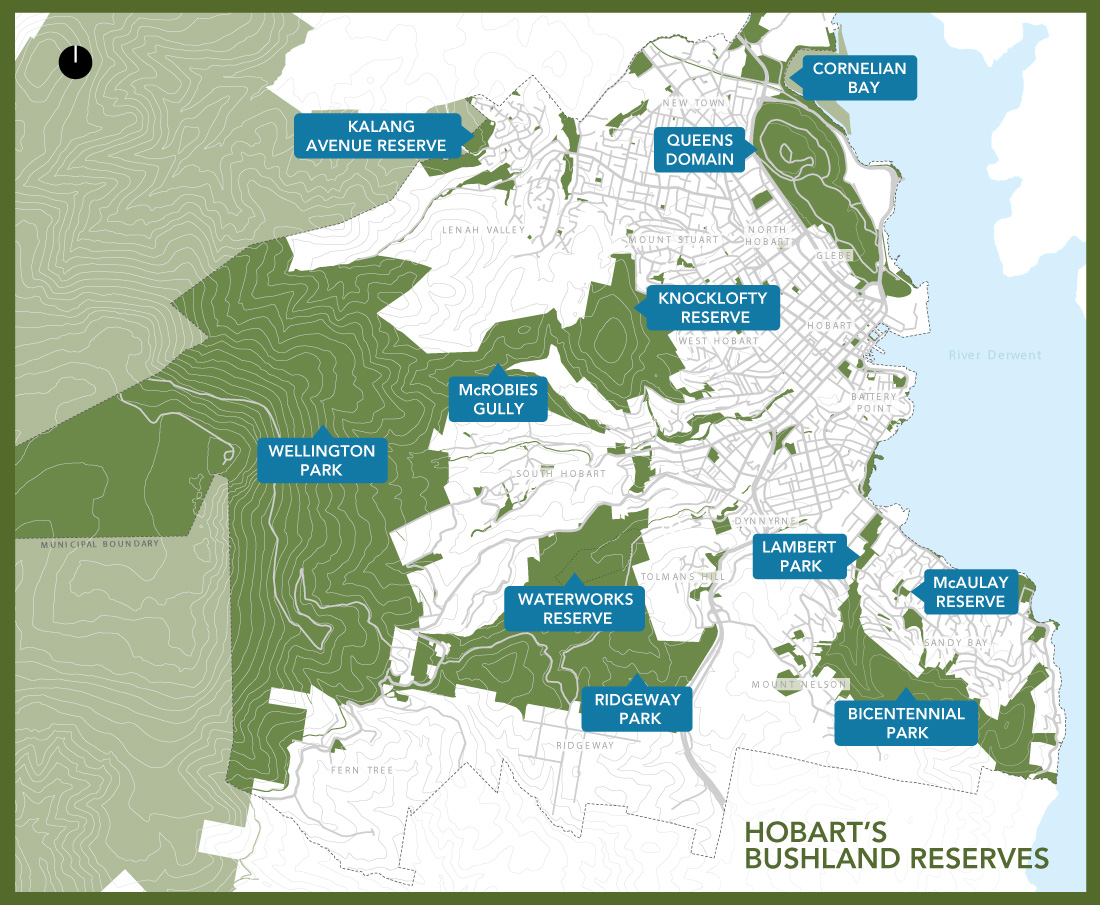 Hobart's bushland reserves