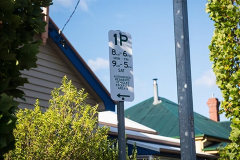 Parking rules and signs