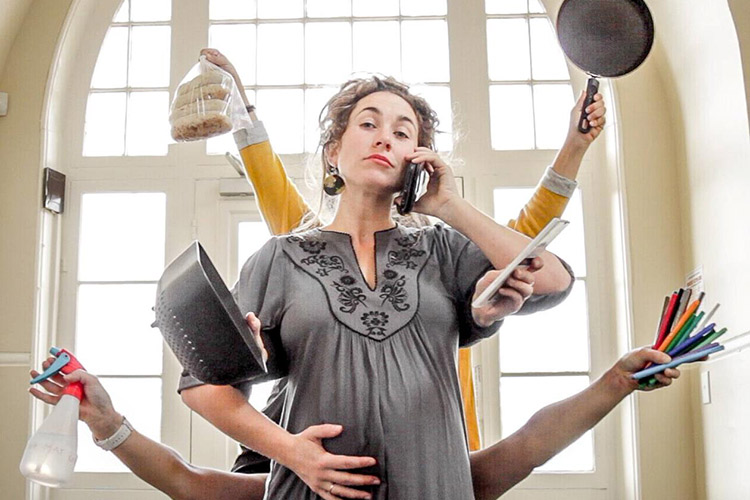 The Motherload, 2021. This is a rehearsal image featuring Bryony Geeves.