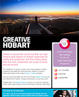 Creative Hobart e-news - Winter 2017 edition