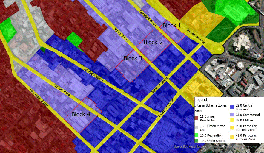 Proposed Central Business Zone extension