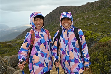 Sisters Sarah and Kath from Melbourne were thrilled by the easy walking on the Zig Zag Track
