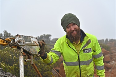 Upper Zig Zag Track Restoration Project team member Joel