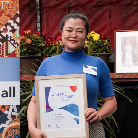 2022 Hobart Citizen of the Year Li Yang of the Australian International Youth Association