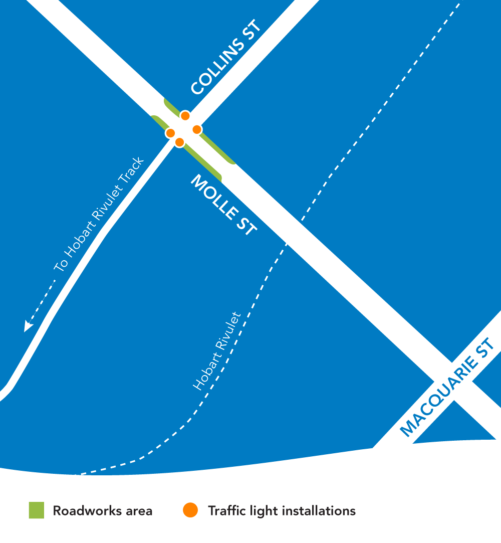 Molle Street traffic lights map