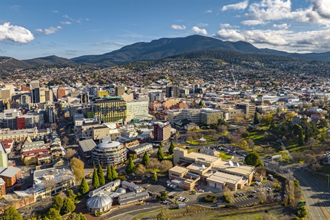 Central Hobart.