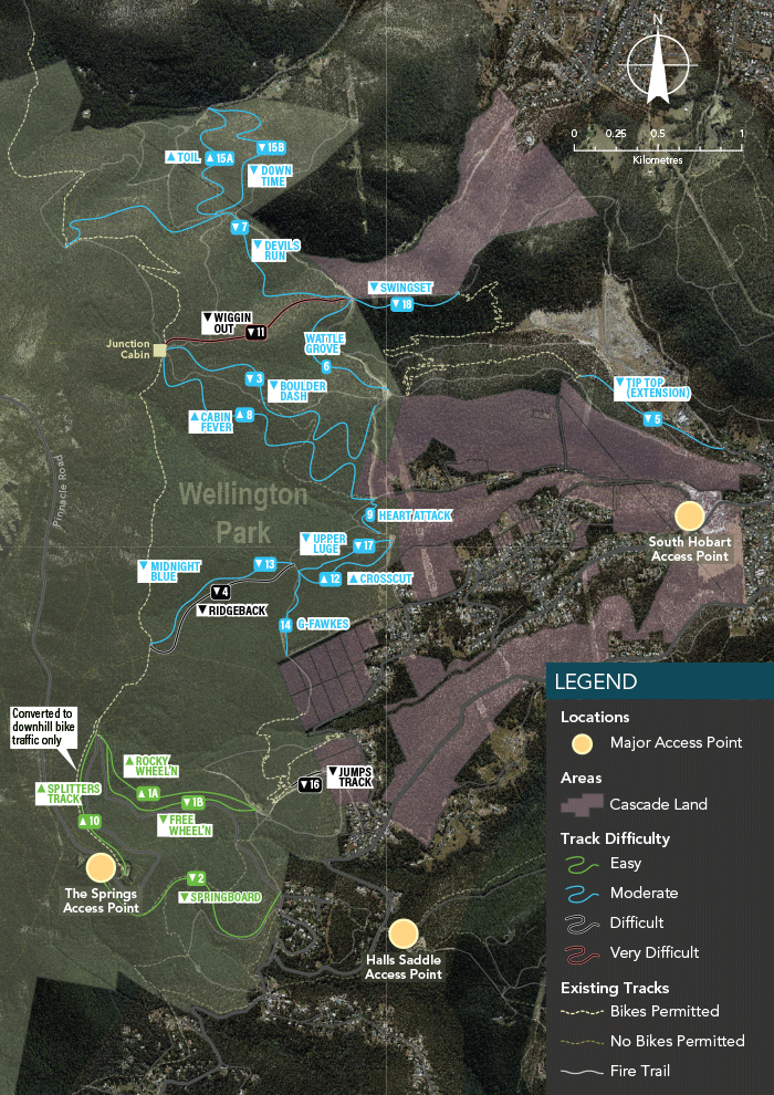 Riding the Mountain: trail map