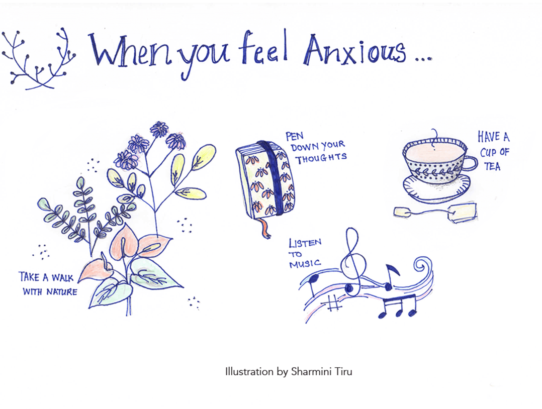 Illustration for When you feel anxious coping strategies 