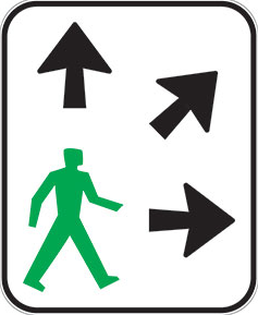 Scramble signage