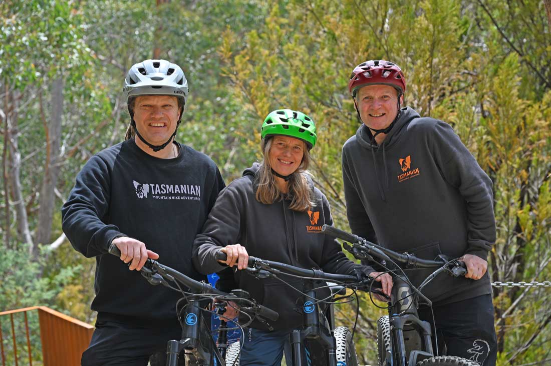Mountain biking on Pipeline Track