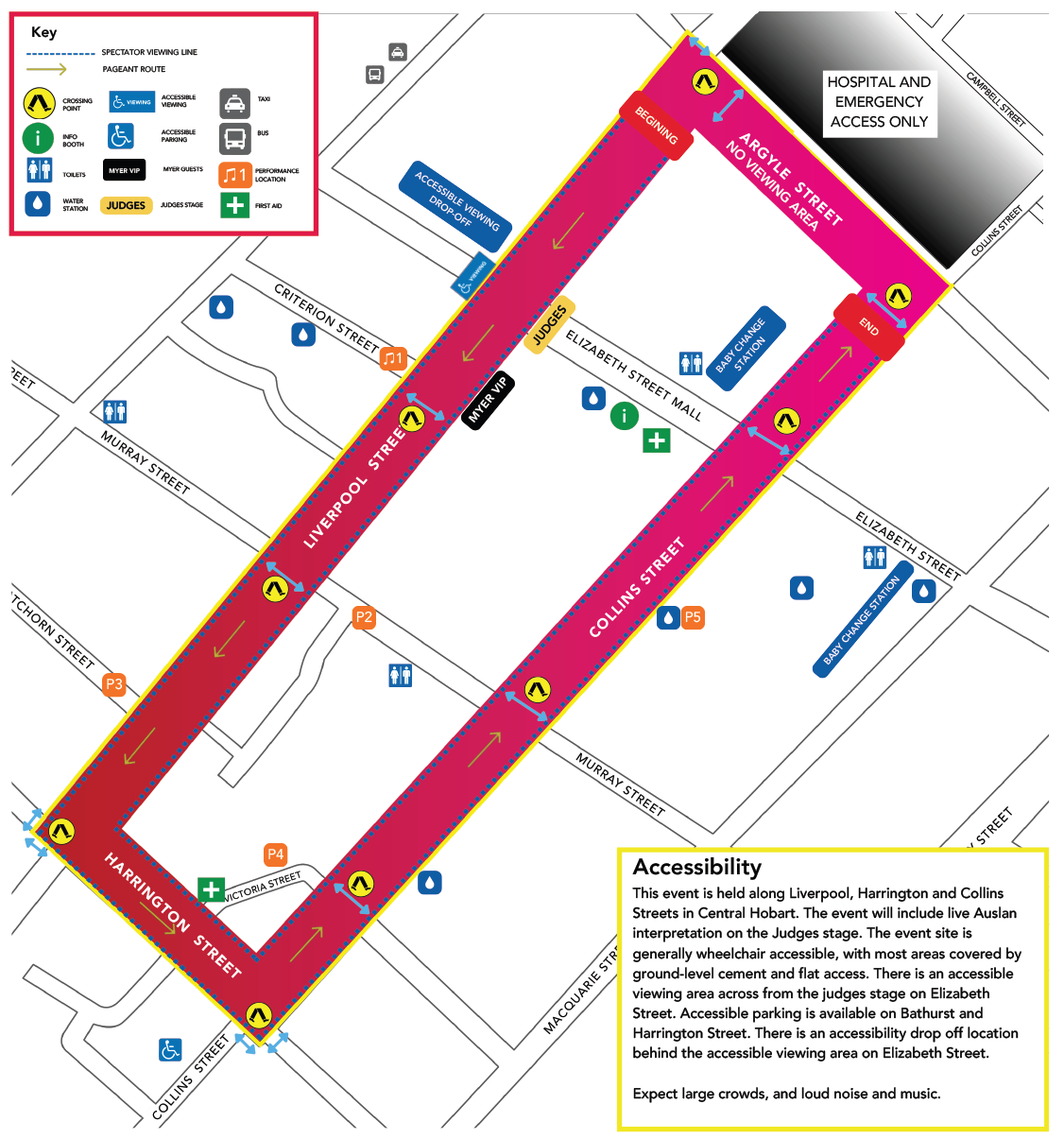 2025 Christmas Pageant map