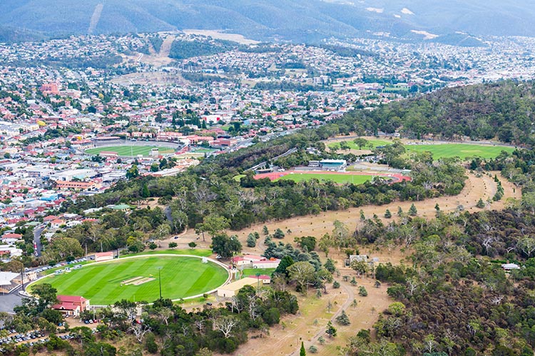Map of parks, sportsgrounds and reserves