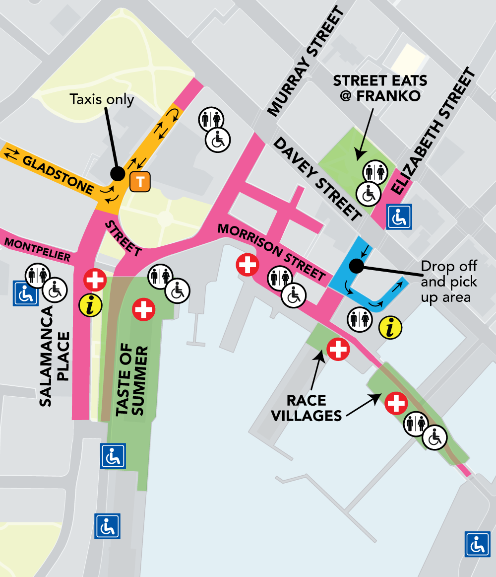 New Year's Eve waterfront map