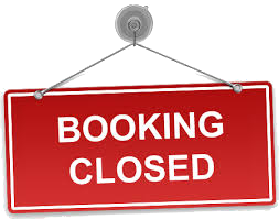currently closed for bookings